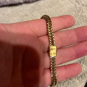 Father Gift, Custom Gold Bracelet For Dad With Kids Name, Personalize Daddy Bracelet, Family Jewelry, Famliy Name Bracelet, Husband Gift