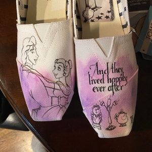 Disney Princesses Themed Custom Made Shoes With Aurora - Etsy