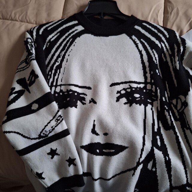 Nana Osaki and Hachi Japanese Knitted Sweater Graphic Anime Design