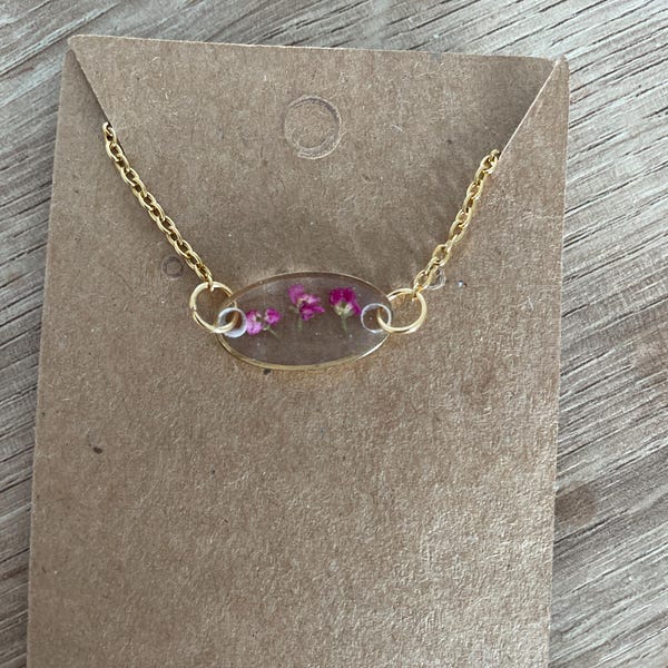 Collier Y Hortense - Acier inoxydable doré