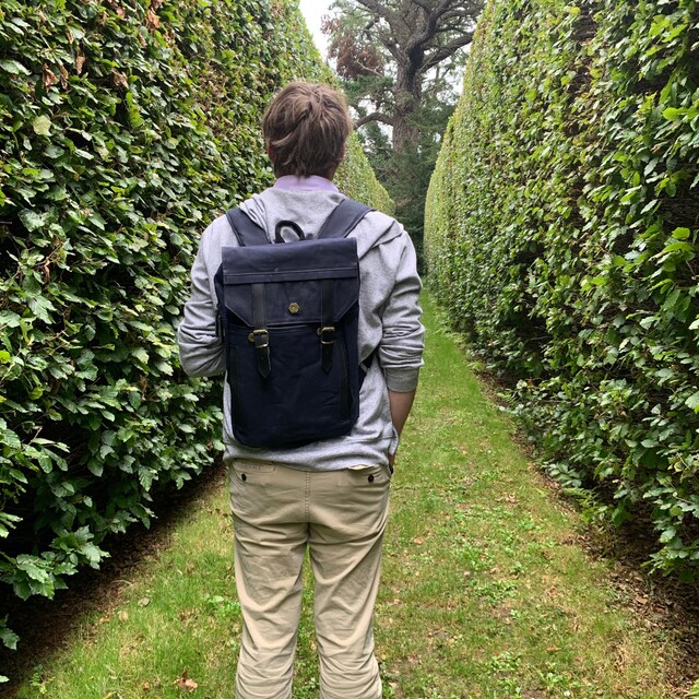 Rolltop Backpack waterproof Backpack unisex Backpack laptop Backpack waxed Fabric Etsy Ireland