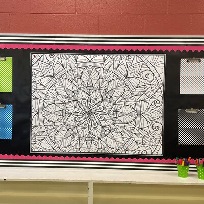 Huge Gingerbread House Coloring Poster in Sizes 24x32 or 36x48, Home ...