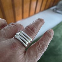 Damen Ring Breit 925 Sterling Silber Silberring - 60mm