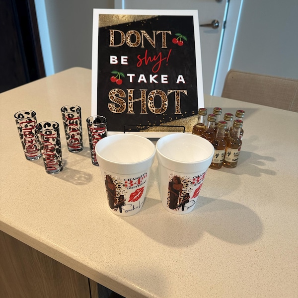 Customized Shot Glass, Personalization, Bridesmaid Gift , Bachelorette ...