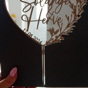 My Heart Forever Cake Topper - 9