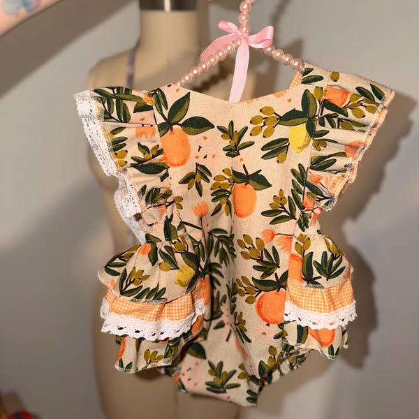 Baby Ruffled Romper PDF Sewing Pattern 0-24m - Etsy