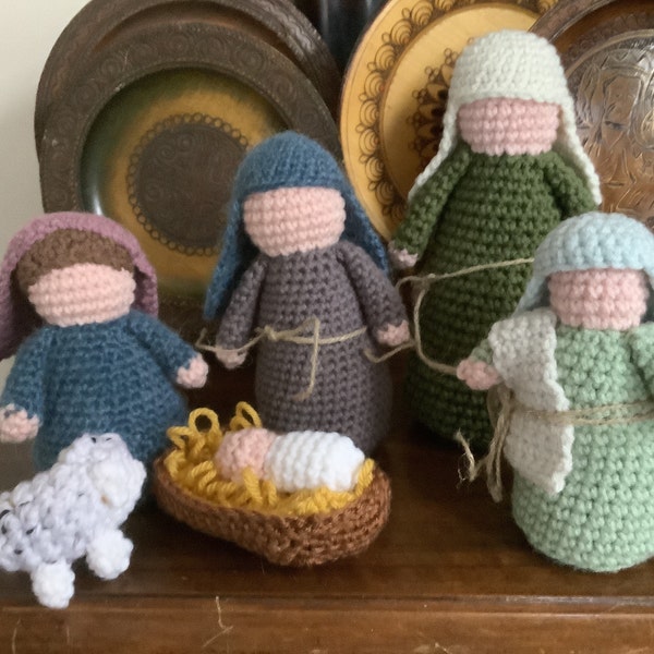 Crocheted Nativity PDF Crochet Pattern Download - Etsy