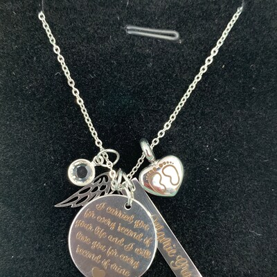 Loss of Pregnancy Gift / Miscarriage Memorial Necklace / Infant ...