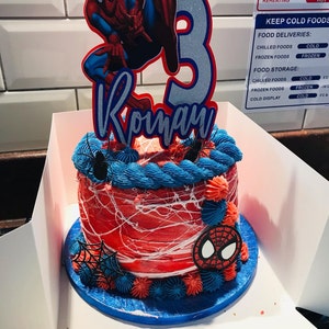 Spiderman Cupcake Toppers Pack De 6 Etsy Mexico