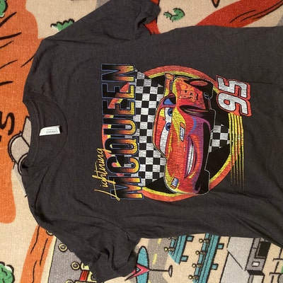 Disney Pixar Cars Lightning Mcqueen Vintage Race T-shirt - Etsy