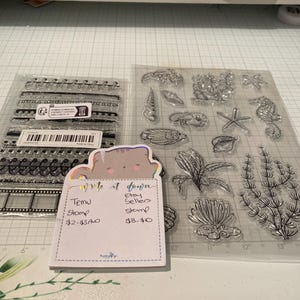 Borders Corners Labels Ornate Clear Silicone Stamps DIY Embossing ...