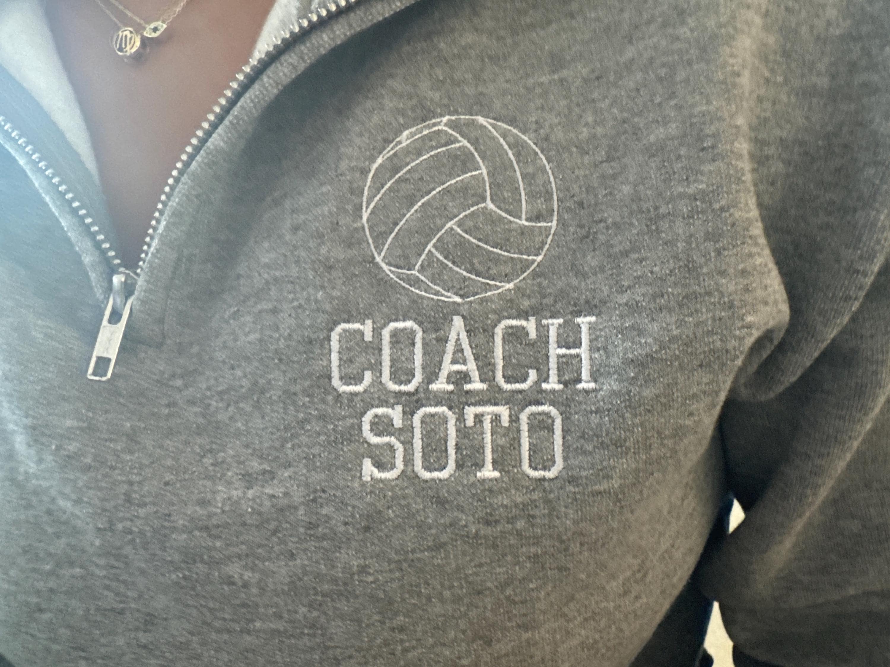 Coach Personalized Quarter Zip Sweatshirt