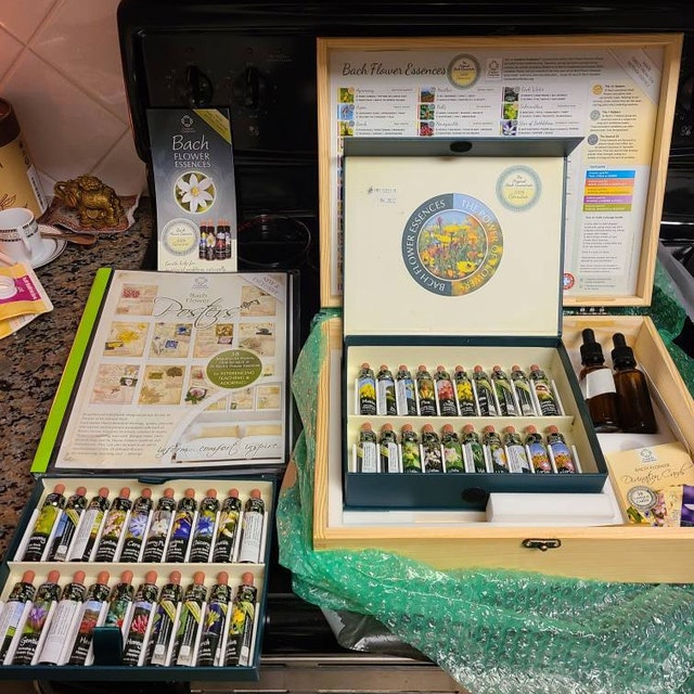 Bach Flower Essence Complete Kit in Wooden Case. Practitioner