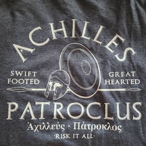 Achilles and Patroclus T-shirt - Etsy