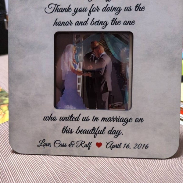 Wedding Officiant Gift, Wedding Officiant, Wedding Officiant Photo