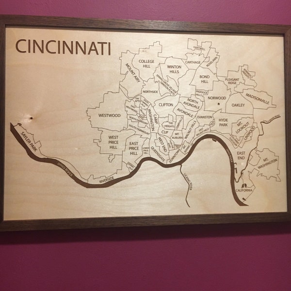 Philadelphia Main Line Map, Customizable Engraved Wood Art, New Home ...