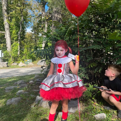 Pennywise Inspired Dress, It Clown Costume Includes Dress, Collar ...