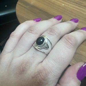 Genuine Moonstone Ring Moonstone Silver Ring Moonstone Ring | Etsy