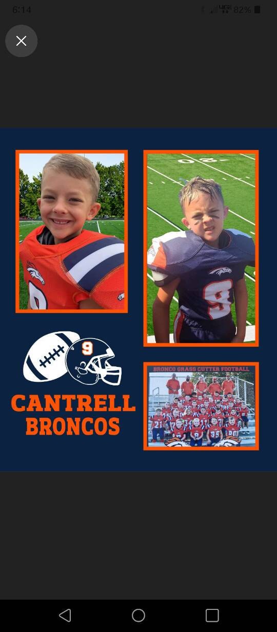 Custom Photo Football Stadium Blanket, Personalized Name, Number, Color Sports, End of Year Senior Gift Award, Spirit Wear, Memory S17