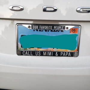 Latest Custom Project: License Plate Frame