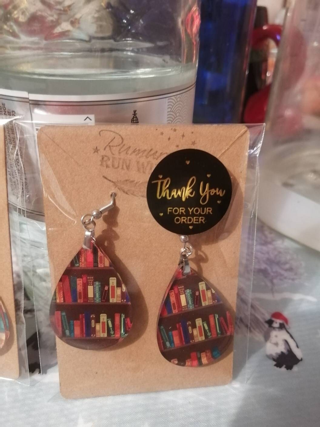 Cute Book Earrings, Bookish Gift for Teacher or Book Lover