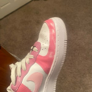 Pink Custom Nike Air Force 1s authentic - Etsy