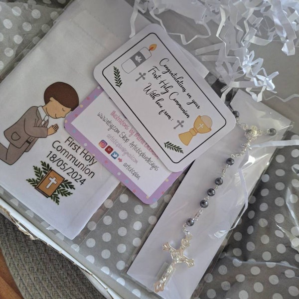 Christening Gift Boy, Baptism Gift for Boy, Personalised Christening Gift Boy,blue Wreath