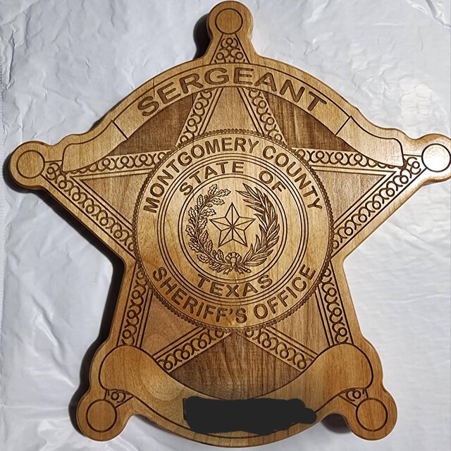 Wooden Dallas Co TX Sheriff Badge or Patch Plaque - Etsy