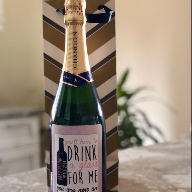 Personalized wine bottle labels for retirement