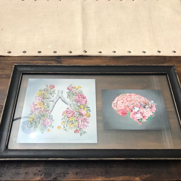 Floral Anatomy: Brain Print of Oil Painting - Anatomical Art Print ...