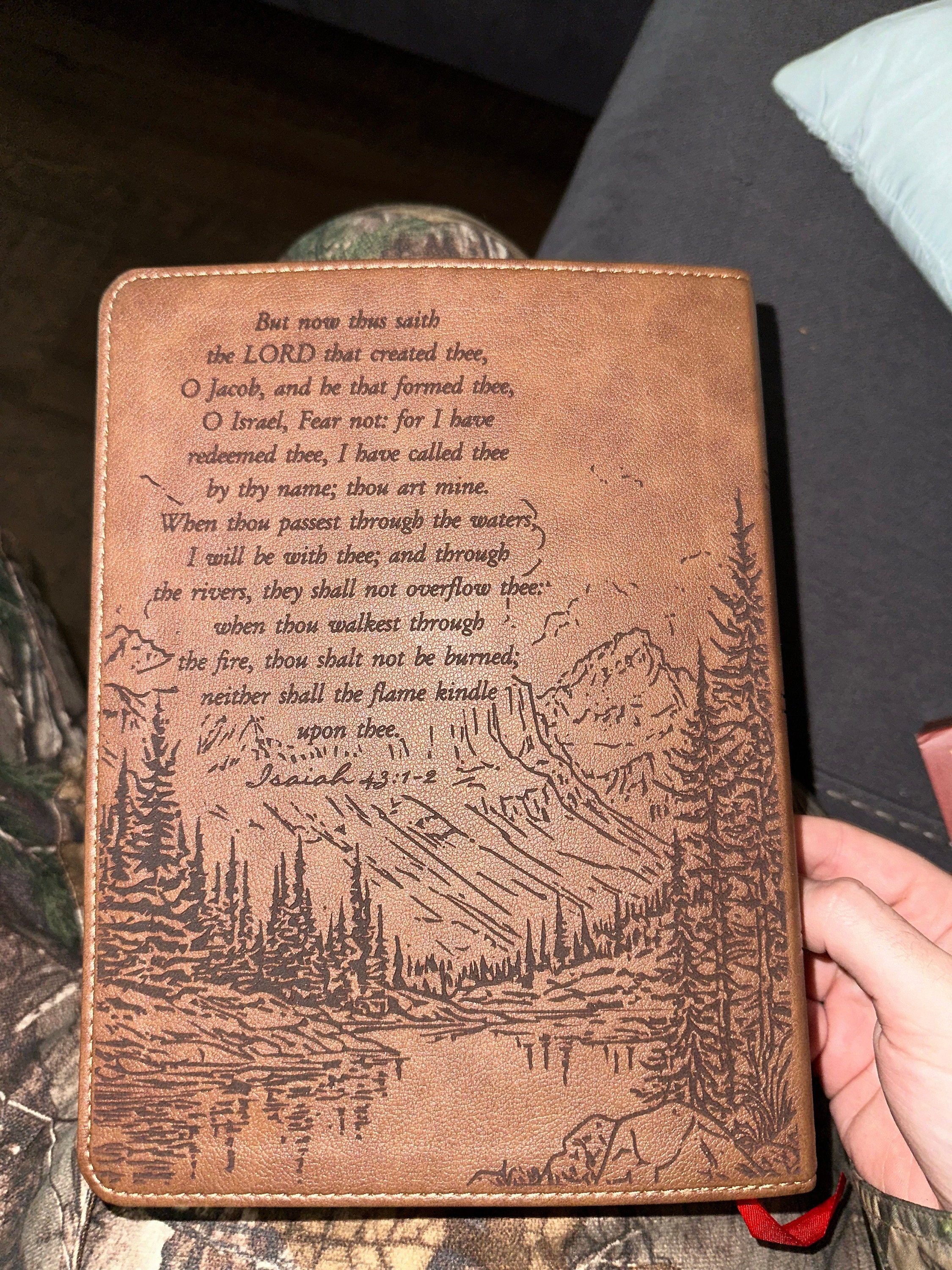 Personalized KJV Bible: Create Your Own Custom Engraved Design with a Designer, Large Print Red Letter Wide-Margin King James Holy Bible