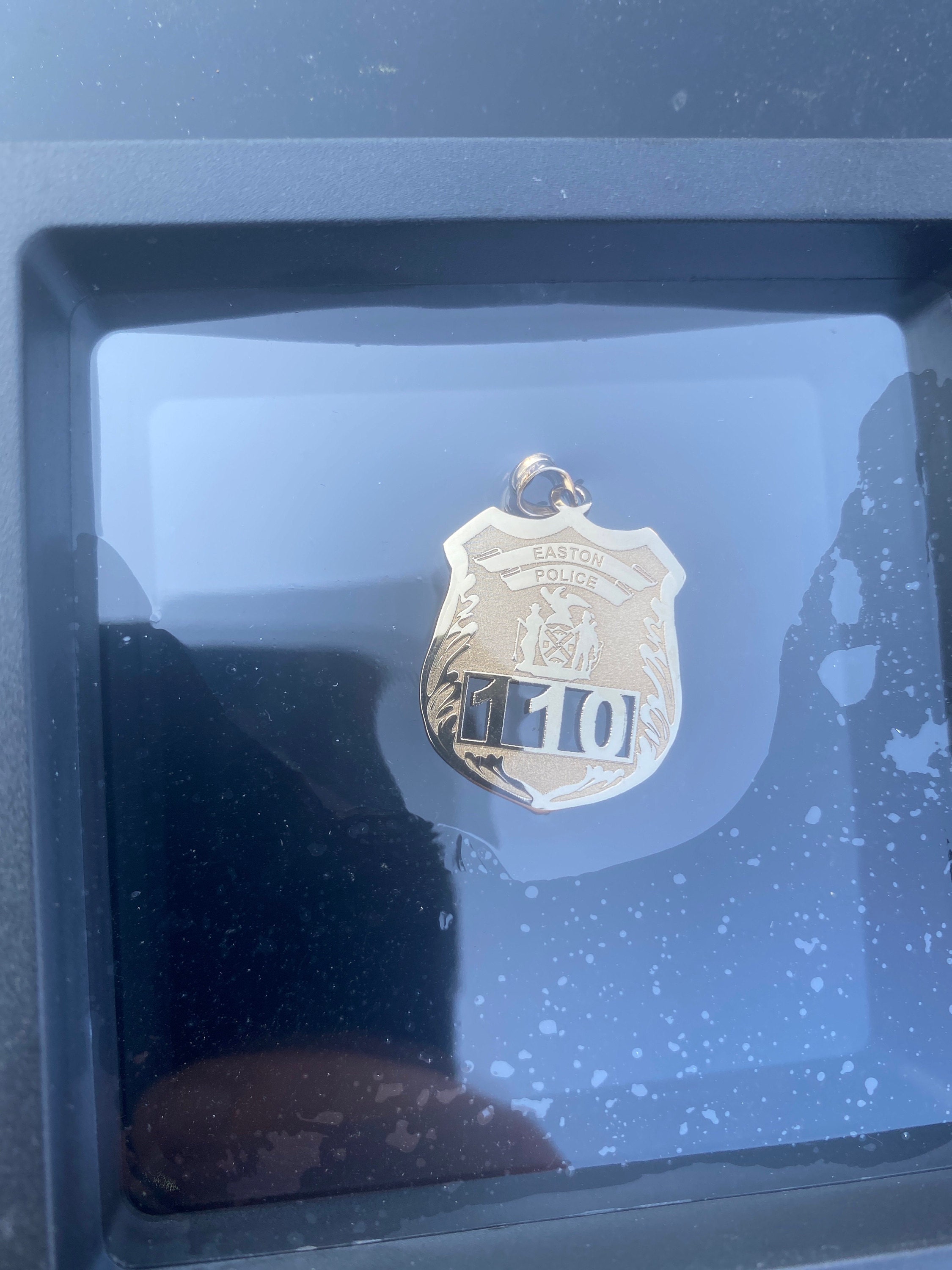 Police Officer Gifts, Police Gift, Police Badge, Personalized Police Badge Retirement Necklace with Any Number & Dept, Police Necklace