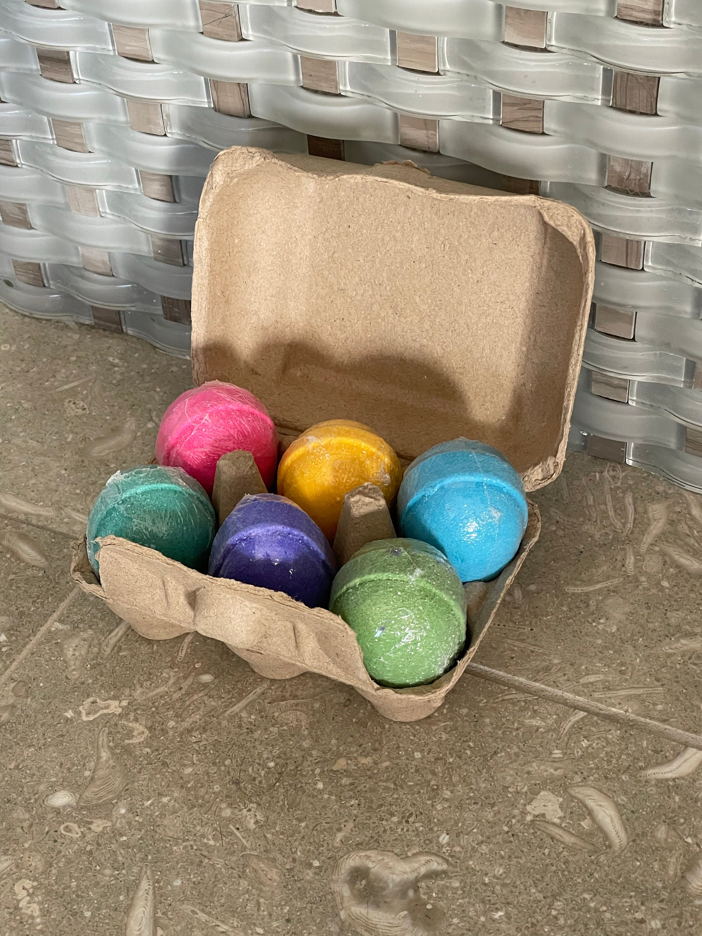 Easter Egg Bath Bombs, Rusted Acre Soap Co, Handmade Gifts for Kids, Easter Basket Fillers, Kids Bath Bombs, Fun Bath Bombs