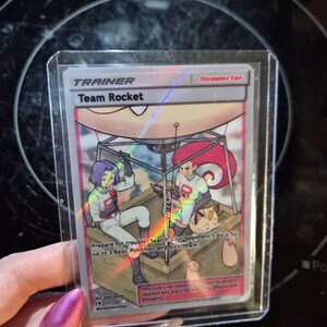 Team Rocket Full Art Trainer - Custom Pokemon Card, Jessie, James
