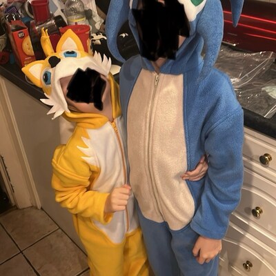 Sonic Tails Onesie Age 1-7 /tails Gift/sonic / Children's Sonic the ...