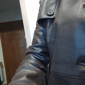 Mens 100% Real Leather Brando Style Classic Retro Biker Jacket Black - Etsy