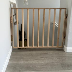 Wooden Baby Gate Dog Gate Pet Gate Security Gate Made to Fit Stairs Gate Kinder Treppengitter Assembly Needed Etsy