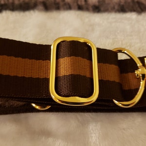 Dark Brown & Golden Honey Strap for Bags 1.5 Wide 
