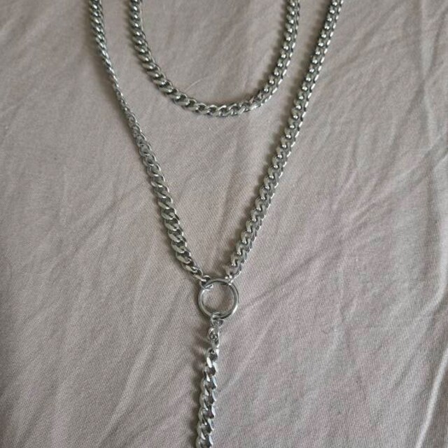 ネックレス・チョーカー SK8ER ROCK Cross Spacer Vintage Surgical Steel Necklace Stee image_08ef7f67-9491-403e-b75e-