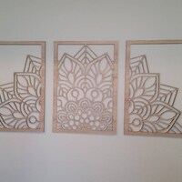 WADORN Metall-Mandala-Wandkunst, 30 X 30 Cm – Dekorative Wandskulptur Für Wohnzimmer, Yoga-Studio & Mehr
