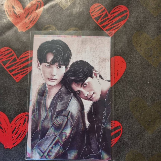 brightくん　直筆サインstartdee　brightwin 2gether Brightwin Print, Tarjeta Fotográfica / Thai BL / GMMTV / Win