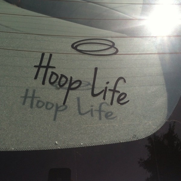 Hoop Life - Car Decal - Etsy