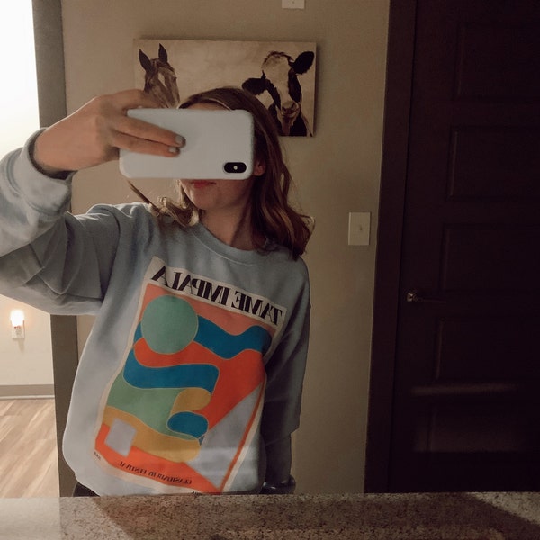 0099~Logo-Print DIANA FIT Crew-Neck Sweatshirt