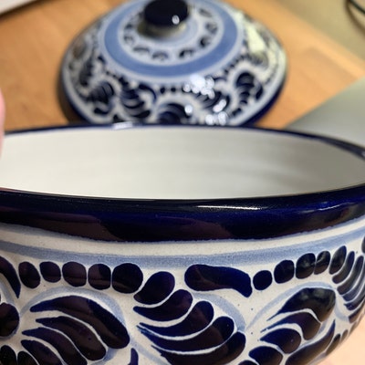 Mexican Tortilla Warmer Server Talavera Tortilla Holder LEAd FREE Tort