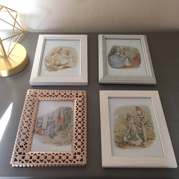 Peter Rabbit Wall Art Decor Beatrix Potter Nursery Storybook Pictures ...