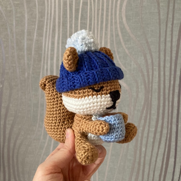 Handmade Crochet Squirrel and Nuts Nursery Mobile 🐿️🌰 main image 1