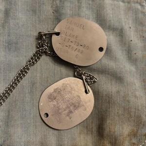 Stainless or Brass WW2 Navy and Marine Dog Tag Set Personalized - Etsy