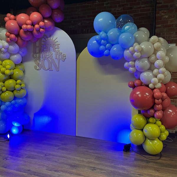 Here Comes the SON Wooden Baby Shower Backdrop Sign | Baby Shower Decor ...