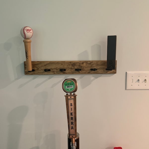 Tap Handle Rack Tap Handle Wall Display (rack) - Holds 6 Tap Handles - 24