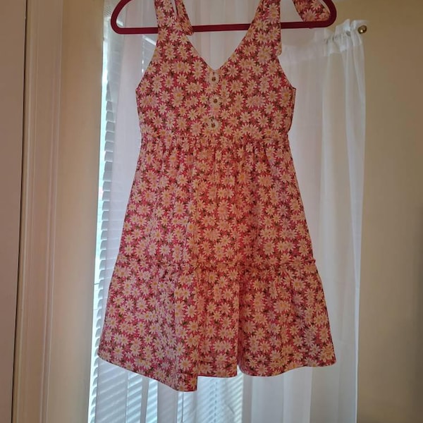 Bianca Girls' Tiered Tie Shoulder Dress Sewing Pattern (instant ...